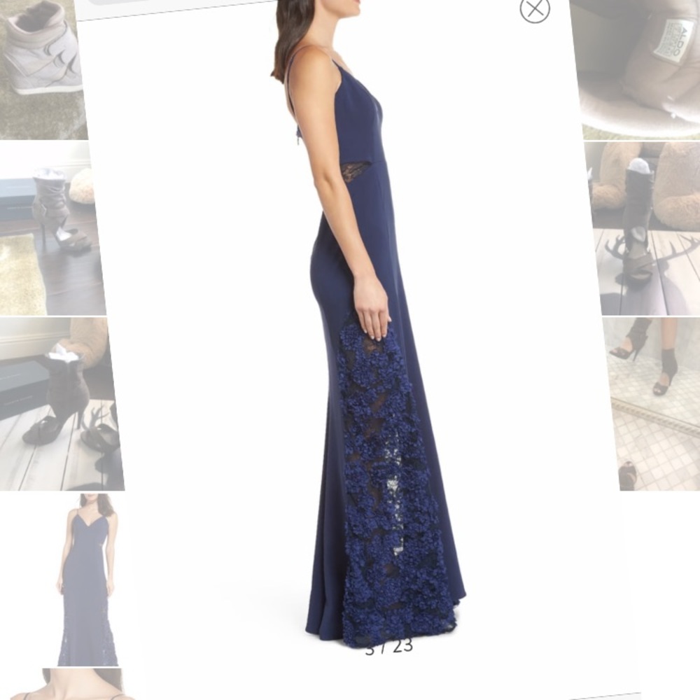 Maria Bianco Nero Lace Maxi Cutout Dress NWT